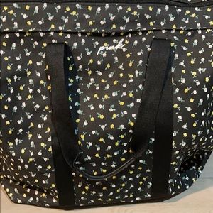 Pink large floral tote